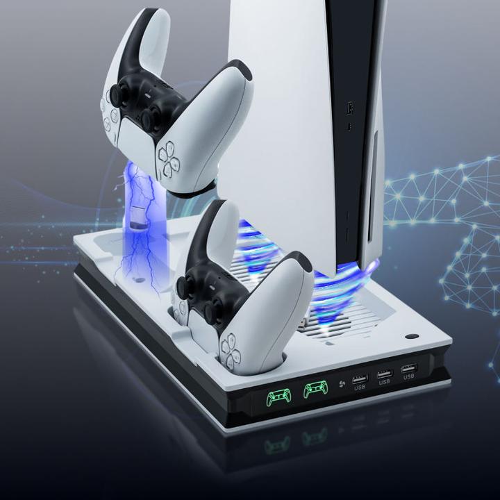 Image du produit Hermex Support de refroidissement PS5 Support de charge de contrôleur Station d'accueil (PS5 Digital Edition, PS5)