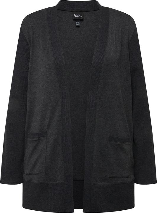 Produktbild Ulla Popken Sweatjacke, Waffelstruktur, offene Form, Langarm (54)