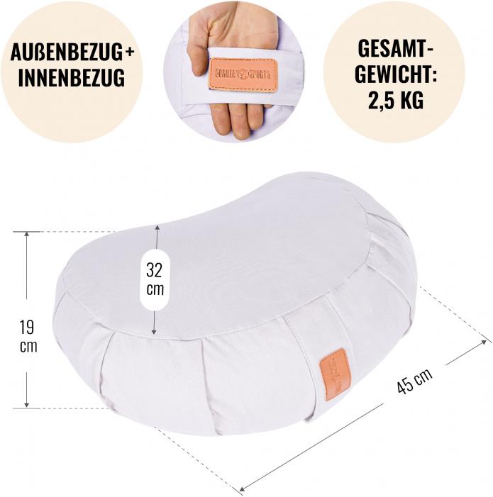Actual product image Gorilla Sports Yoga crescent pillow (19 cm)