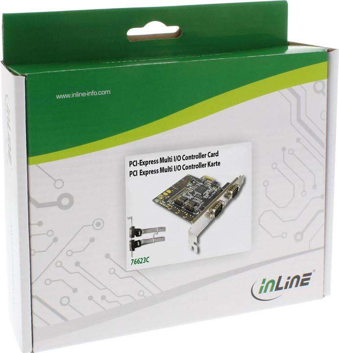 Image du produit InLine Carte d'interface 4x série 9 pôles PCIe PCI-Express