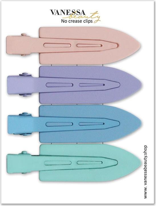 Image du produit Vanessa Beauty Clips sans couture - PASTEL Set (Élastiques à cheveux, Blasons)