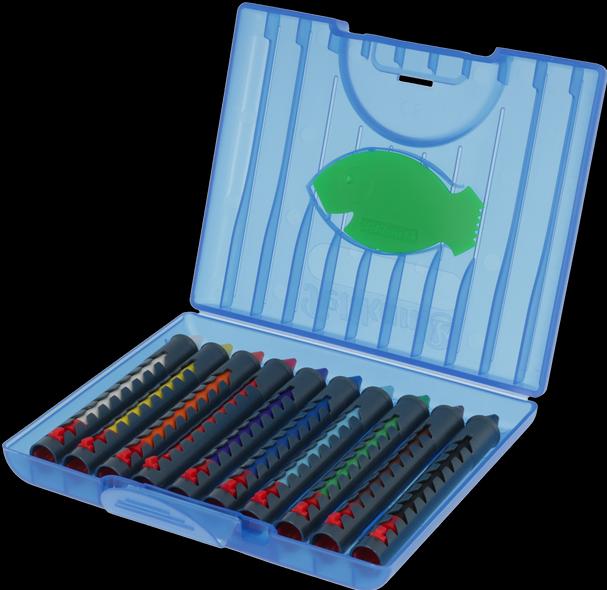 Produktbild Pelikan Wachsmalstifte mit Schiebehülse (Mehrfarbig, 10 x)