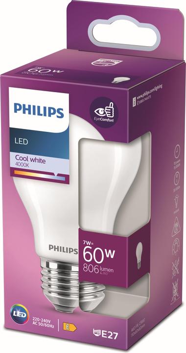 Actual product image Philips Lamp (E27, 7 W, 806 lm, 1 x, E)