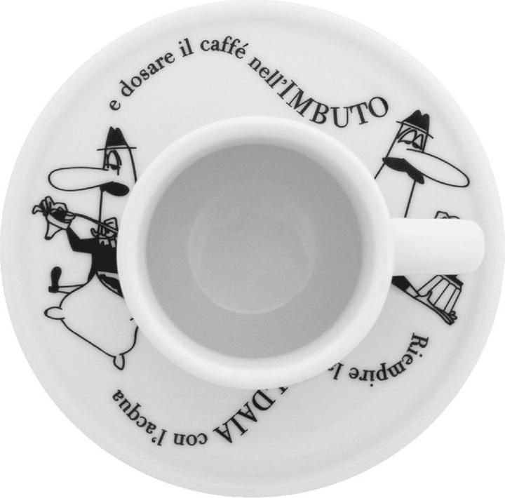 Immagine prodotto Bialetti Y0TZ033 Set di 4 tazze demitasse Carosello (50 ml, 4 x)