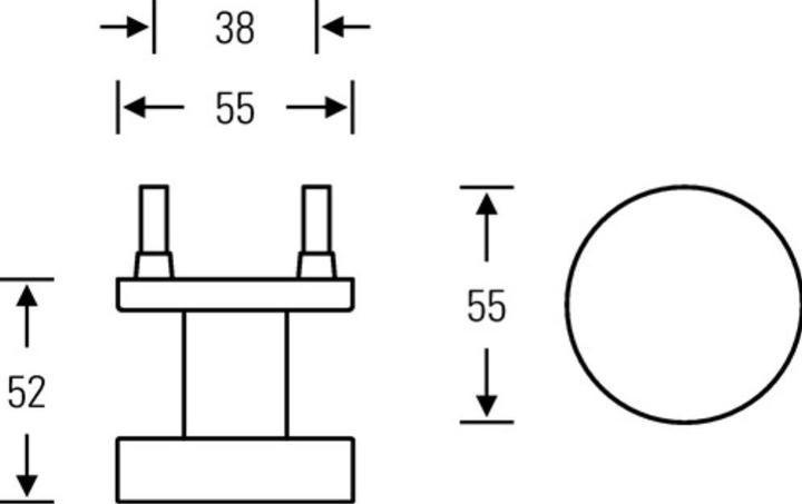 Produktbild FSB Türknopf 23 0829 03400 Aluminium 0105 Aufnahme M12 gerade (Türknopf)