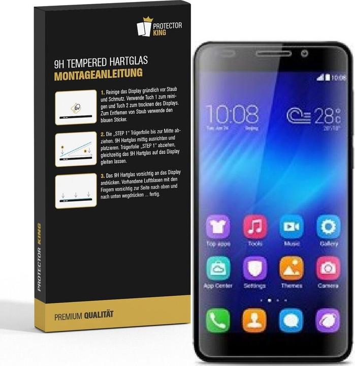 Actual product image Protectorking 6x real tempered 9H armoured glass 3D CLEAR (6 Piece, Fee 6)