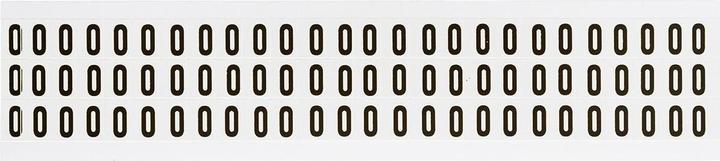 Actual product image Brady NL-W05-0, B-499, black on white, 9 x 13mm, number 0, character height 8mm(25 K. á 78 E.)
