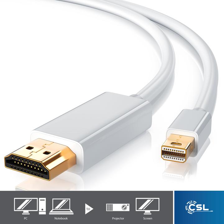 Immagine prodotto CSL Mini DisplayPort - HDMI (Tipo A) (1 m, DisplayPort, HDMI)
