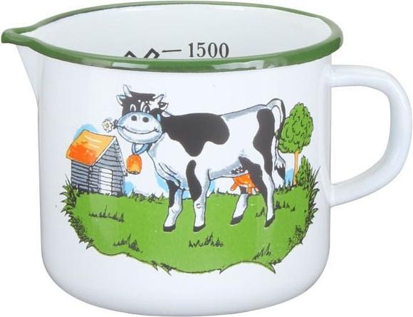 Image du produit RodyTime Pot à bec émaillé Vache 1,5L Ø 14 cm (1.50 l)
