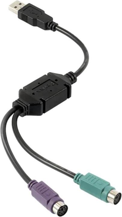 Immagine prodotto Perixx Cavo a Y USB 2.0 (1x spina USB 2.0 A - 2x presa PS/2) PERIPRO-401 B 0,1 (0.15 m, USB 2.0)