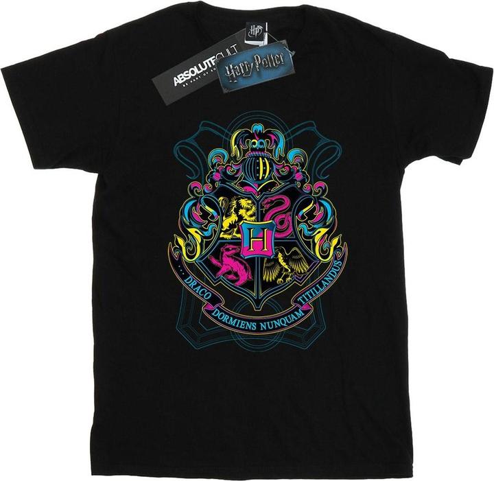 Neon Hogwarts Crest TShirt Jungen