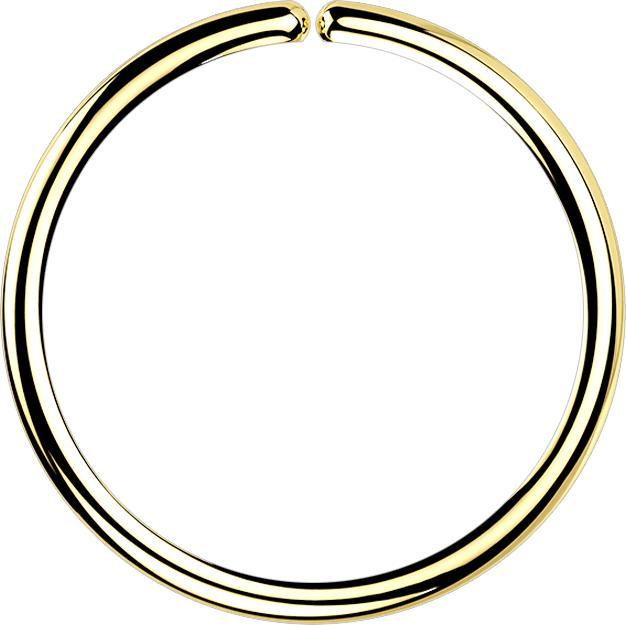 Star Piercing Micro Piercing Ring 18k vergoldet (ohne Messing, 925 Sterlingsilber)