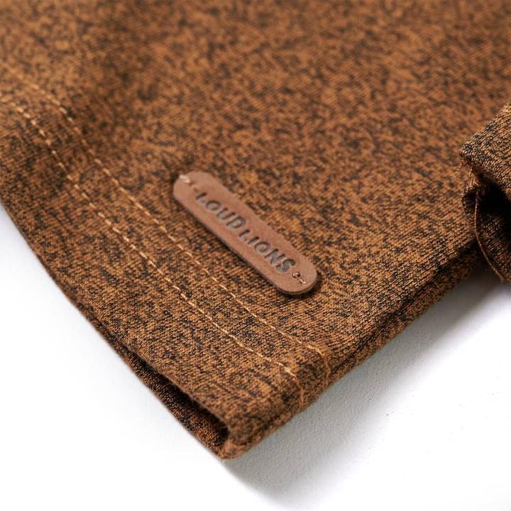 Immagine prodotto VidaXL Camicia da bambino a maniche lunghe Cognac Melange 140,Materiale: 50 (140)