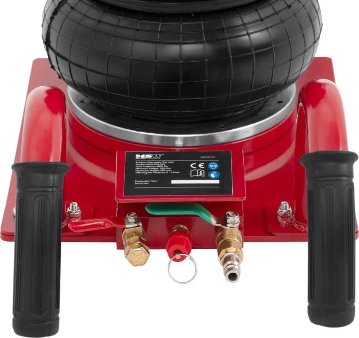 Image du produit MSW Cric pneumatique - 3000 kg - hauteur de levage 40 cm - deux poignées