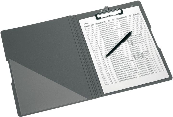 Herlitz Klemmbrett-Mappe easy orga to go, blau DIN A4, aus Polyfoam-Kunststoff, vernickelte Klemmmechanik (24 x 33 cm)