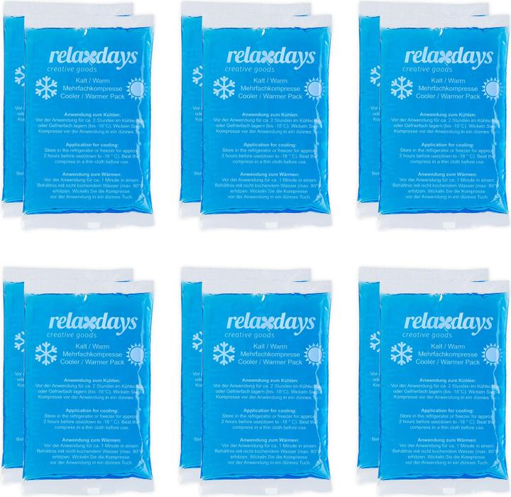 Nährwerte und Zutaten Relaxdays 12x Kühlpad (12 x, 1230 g)