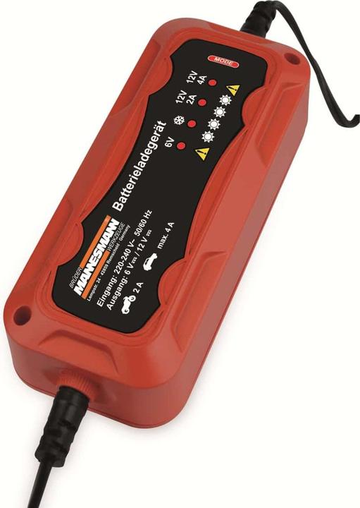 Produktbild Mannesmann Kfz-Batterie-Ladegerät (6V, 12V, 4 A)