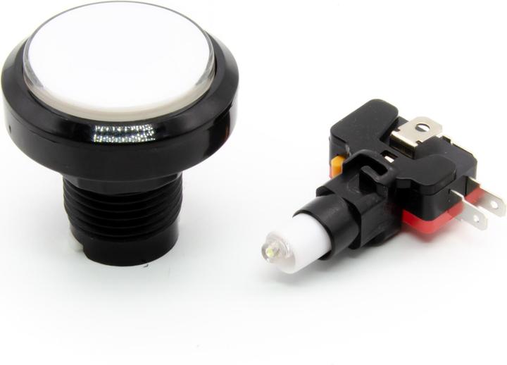 Produktbild Purecrea Arcade Taster Button beleuchtet 45mm - Weiss