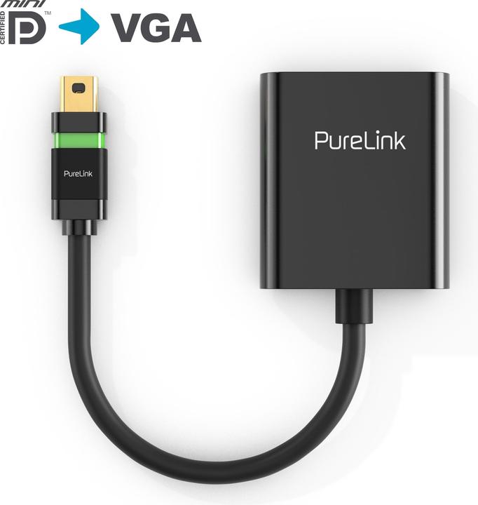 Produktbild Purelink Adapter Zert. 2K High Speed Mini-DisplayPort - VGA (VGA, 10 cm)