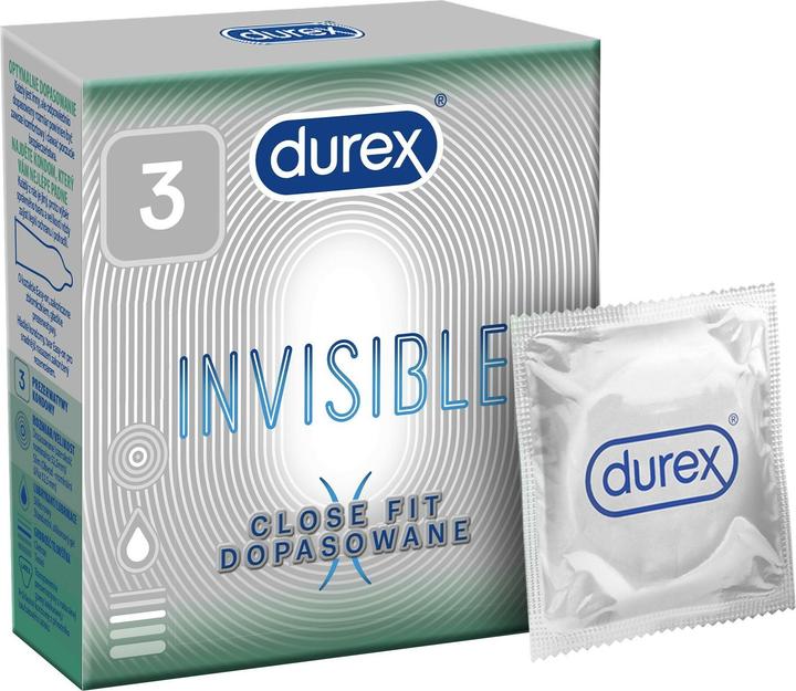 Productafbeelding Durex Invisible Close Fit Condooms Matched 3Pcs (3 Pcs.)