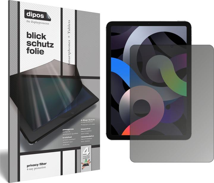 Actual product image Dipos Screen Protector 4-Way Privacy (1 Piece, iPad Air 2020 (4. Gen), iPad Air 2022 (5th Gen))