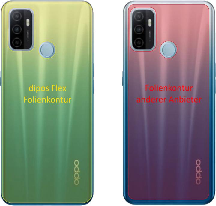 Produktbild Dipos Displayschutzfolie Full-Cover 3D (2 Stück, Oppo A53)