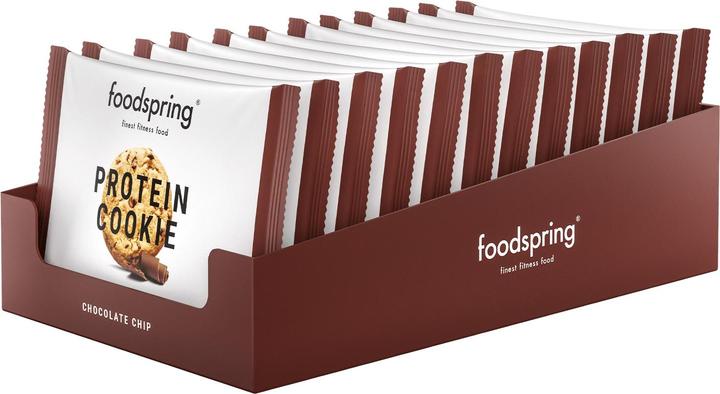 Actual product image Foodspring Protein Cookie (Chocolate chip, 12 pcs., 600 g)