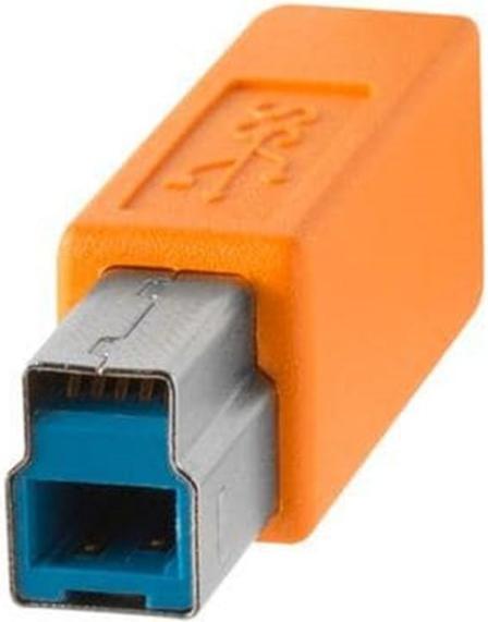 Produktbild Tether Tools Kabel TetherPro USB-C zu USB 3.0 Male B, 4.6 m Orange (Kabel)