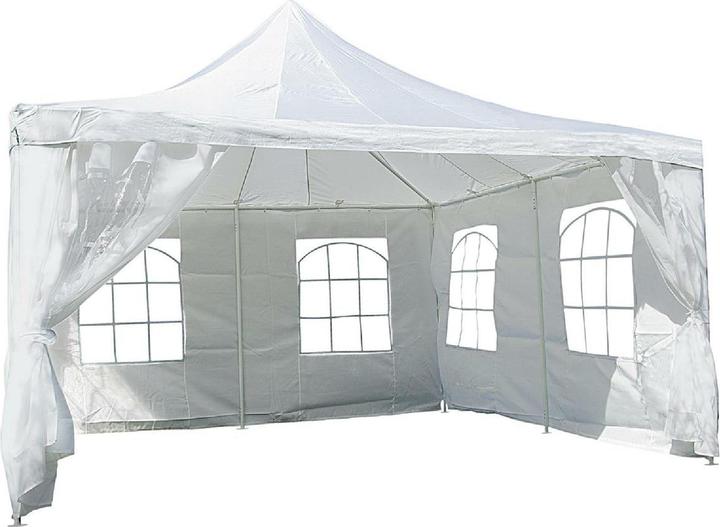 VCM Festzelt, 4x4 Meter PE wasserdicht creme (400 cm, 400 cm)