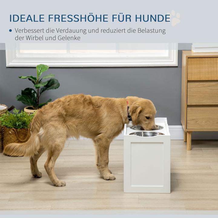 Produktbild PawHut Hundenapf mit erhöhtem Design (2 l)
