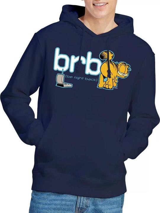 Immagine prodotto Garfield Be Right Back Felpa con Cappuccio Uomo (S)