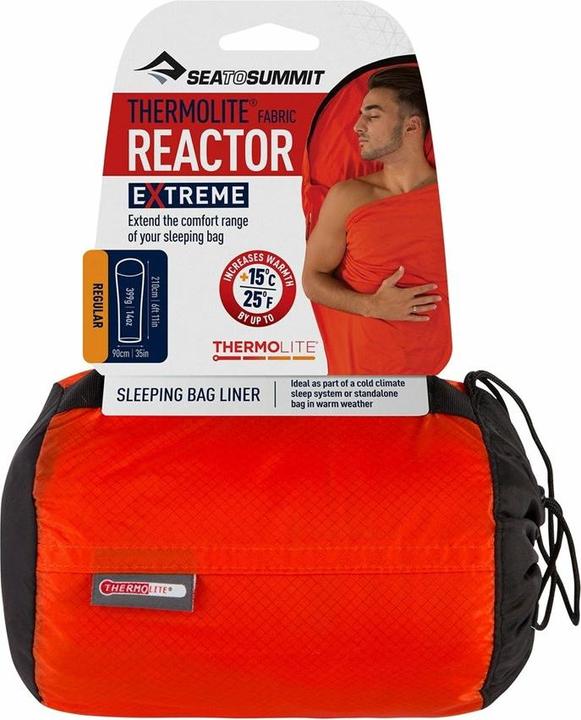Actual product image Sea To Summit Reactor Extreme Sleeping Bag Liner Mummy (198 cm)