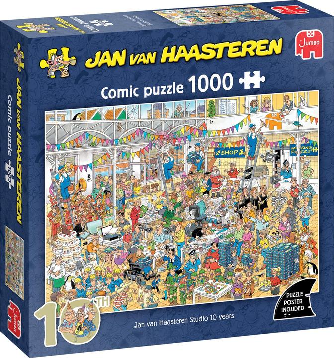 Actual product image Jumbo Jan van Haasteren - Studio 10 Years (1000 pieces) (1000 pieces)