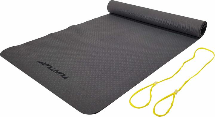 Tunturi TPE Yogamatte Rutschfest Anthrazit 3 mm (3 mm)