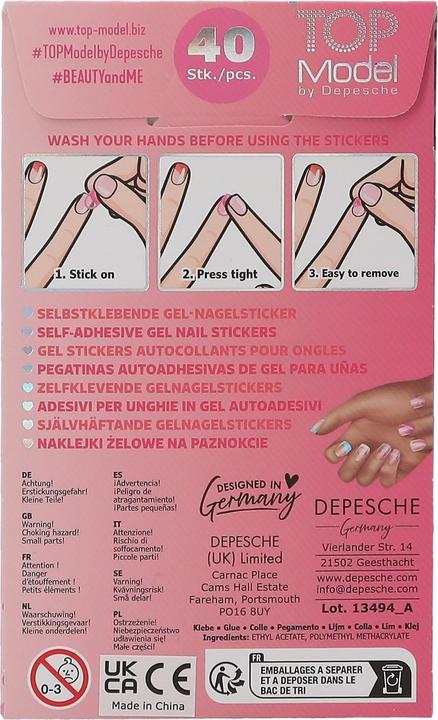 Produktbild Top Model Topmodel - Gel Nail Stickers - BEAUTY and ME