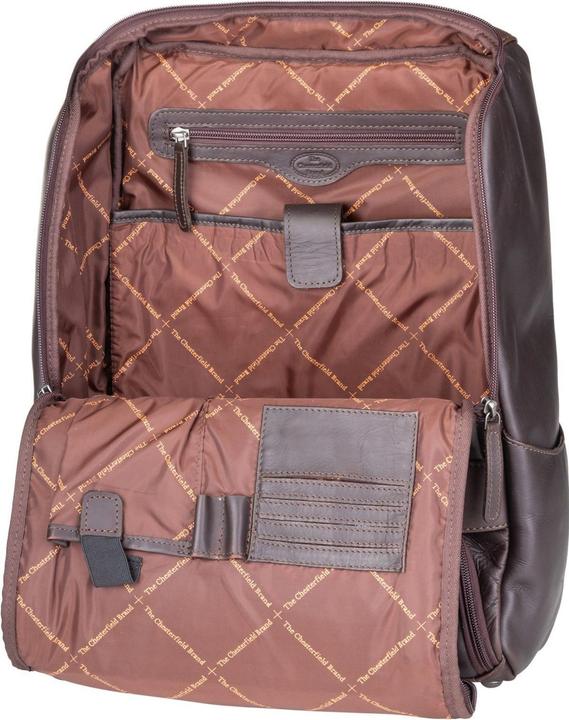 Image du produit Chesterfield Rich Leren Laptop Rugtas - 15,4 inch - Bruin (19 l)