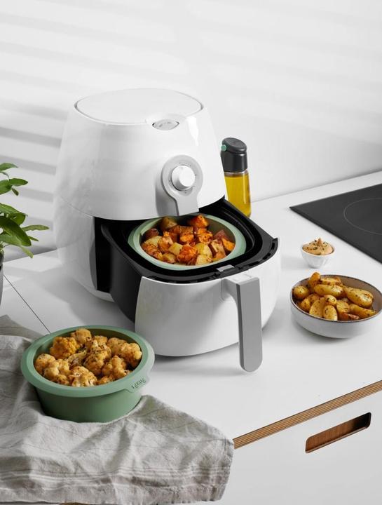 Image du produit Lékué Moule pour friteuse à air chaud D15cm vert