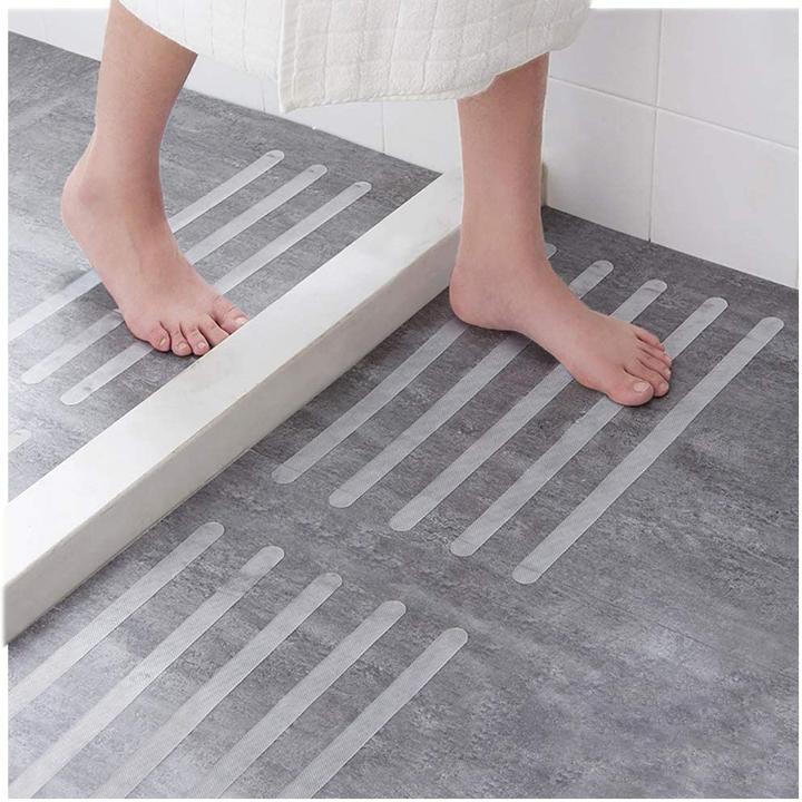 Produktbild Werkstein Selbstklebendes Anti-Rutsch Pad Sticker für Dusche / Badewanne - Transparent 19-tlg. Set (20 mm)