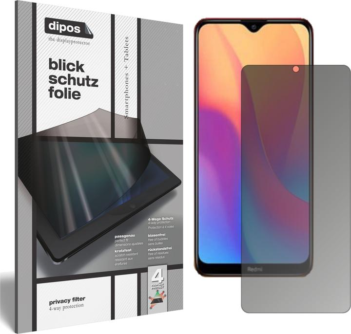 Dipos Blickschutzfolie 4-Way Privacy (1 Stück, Xiaomi Redmi 9A)