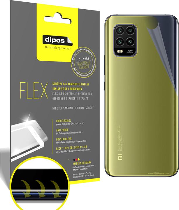 Produktbild Dipos Displayschutzfolie Full-Cover 3D (2 Stück, Xiaomi Mi 10 Lite)