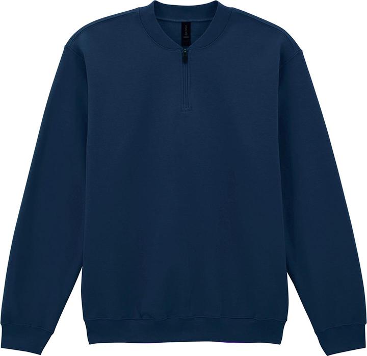 Gildan Softstyle Sweatshirt mit kurzem Reissverschluss (L)