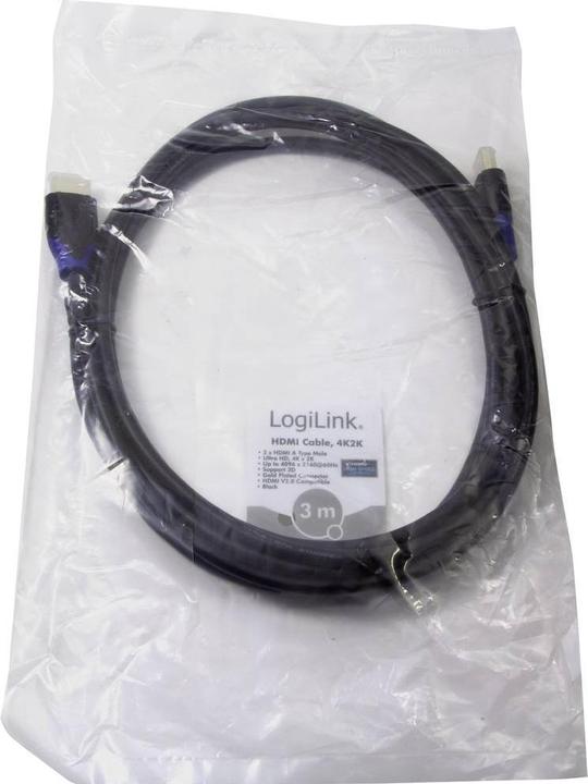 Productafbeelding LogiLink HDMI (Type A) - HDMI (Type A) (3 m, HDMI)