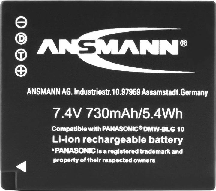 Produktbild Ansmann A-Pan DMW-BLG10 730mAh 7,4V (Kamera Akku)