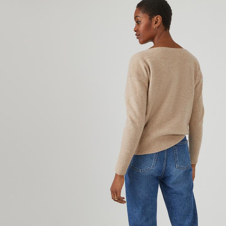 Image du produit La Redoute Collections Pull avec encolure en U (XL)