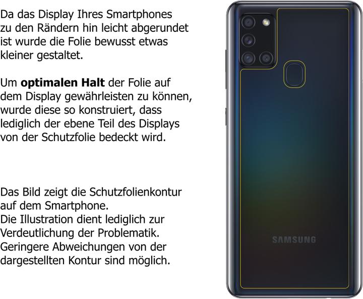 Actual product image Dipos Screen Protector Crystalclear (6 Piece, Samsung Galaxy A21s)