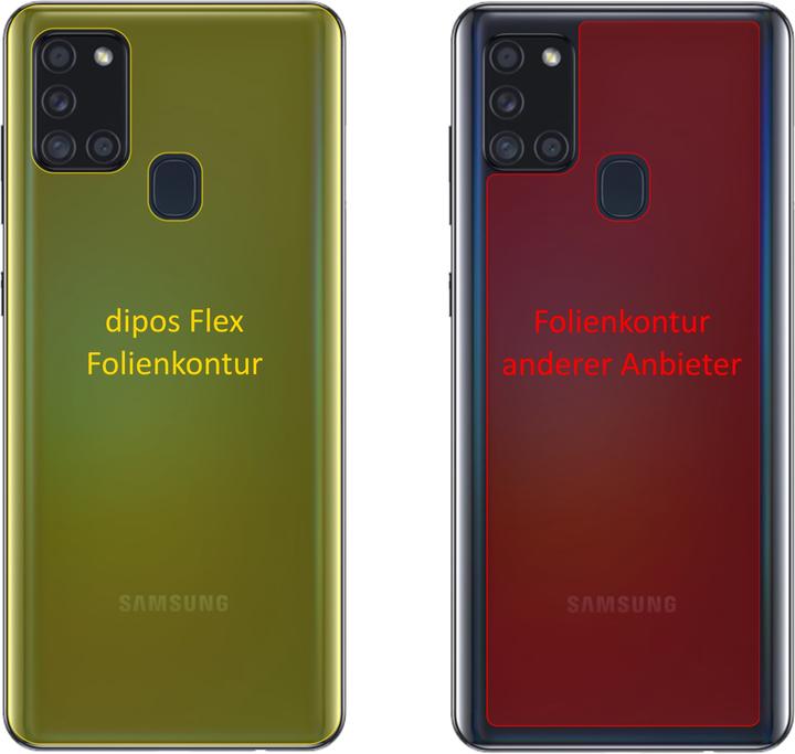 Produktbild Dipos Displayschutzfolie Full-Cover 3D (2 Stück, Samsung Galaxy A21s)