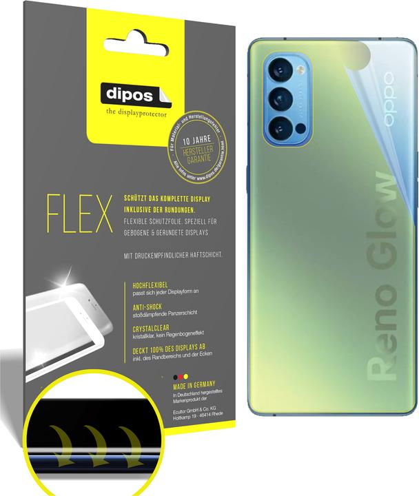 Actual product image Dipos Screen Protector Full-Cover 3D (2 Piece, Oppo Reno 4 Pro)