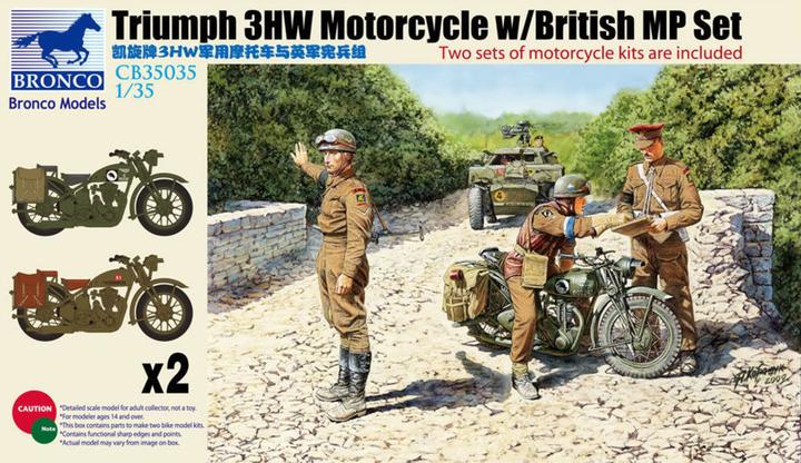 Produktbild Bronco Triumph 3HW Motocycle w/MP Figure Set