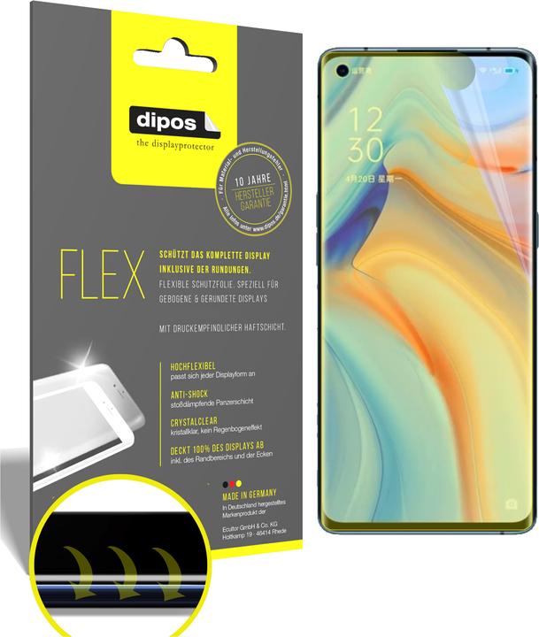 Immagine prodotto Dipos Pellicola Protettiva Full-Cover 3D (2 Pezzo/i, Oppo Reno 4 Pro)