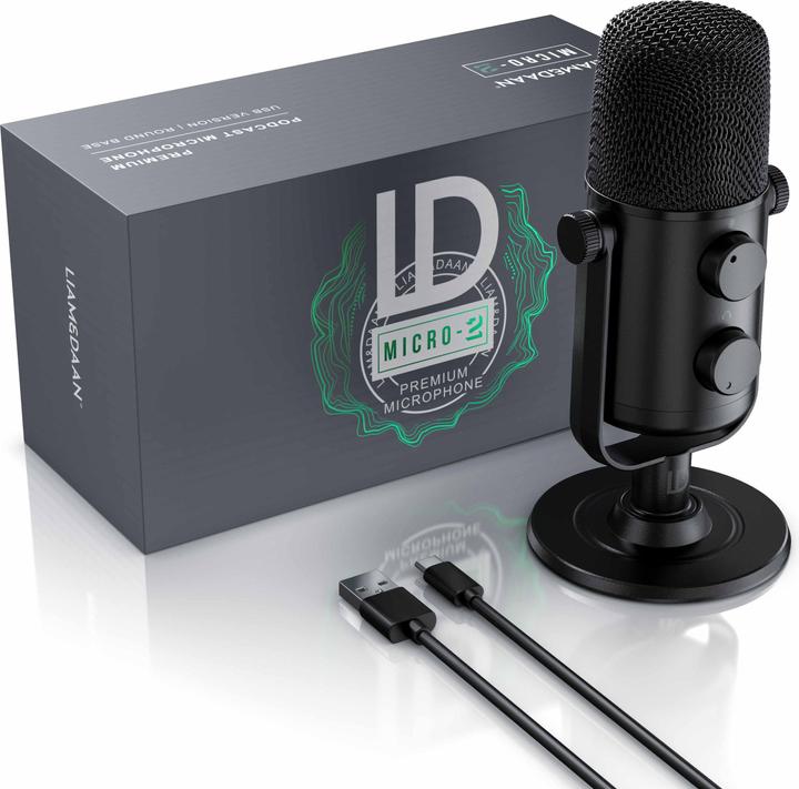 Actual product image Liam & Daan USB Podcast Mikrofon